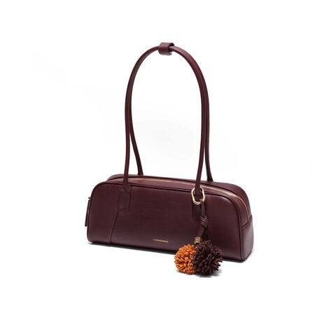 百丽包女25秋商场同款质感质感通勤miu系单肩波士顿包8547ACX5