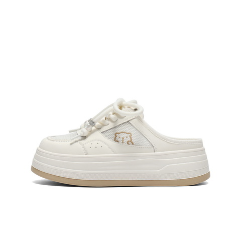 百丽百搭包头拖鞋女2025秋新商场同款厚底可外穿拖鞋E4E1DCH5