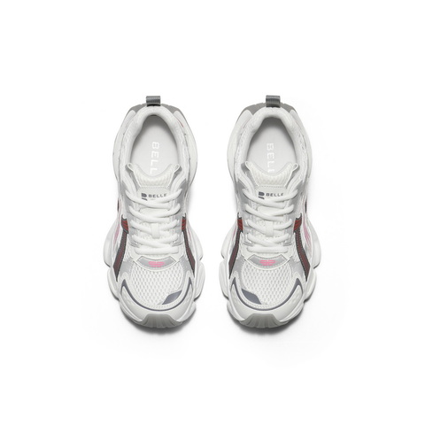 百丽机能风厚底增高老爹鞋女2025秋新透气大网孔休闲鞋B2736CM5