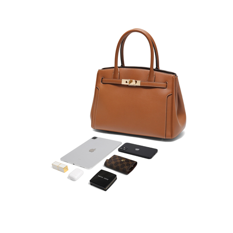 百丽包包女25秋新商场同款鎏金岁月铂金包单肩斜挎手提包JY125CX5