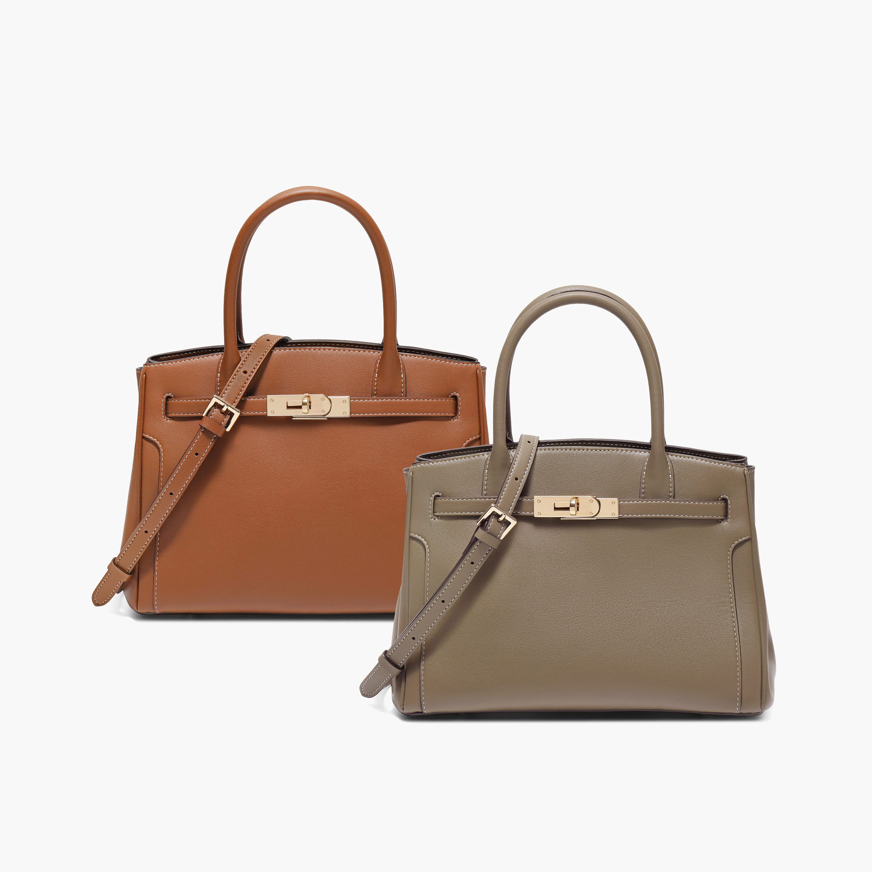 百丽包包女25秋新商场同款鎏金岁月铂金包单肩斜挎手提包JY125CX5