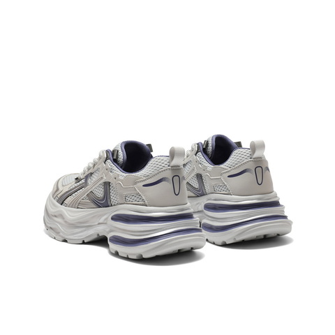 百丽潮酷拼接网老爹鞋女2025秋新商场同款厚底增高休闲鞋E4P1DCM5