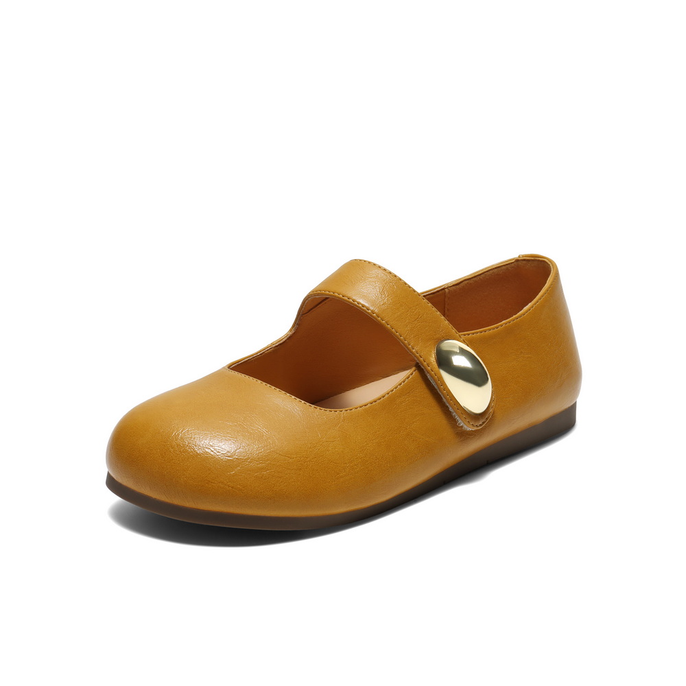 百丽简约时尚玛丽珍鞋女2025秋新可爱圆头魔术贴浅口单鞋B2782CQ5