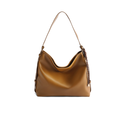 百丽包包女25秋商场同款复古绒面hobo包单肩斜挎托特包8562ACX5