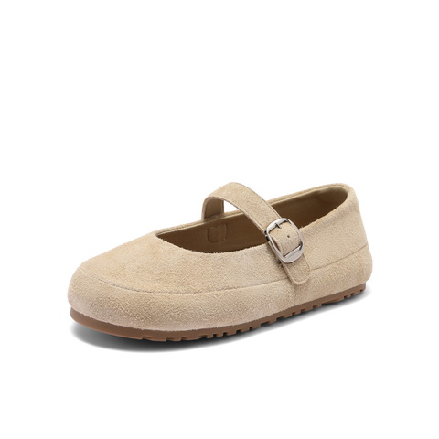 百丽复古勃肯鞋女2025秋新柔软舒适薄底玛丽珍鞋B2637CM5