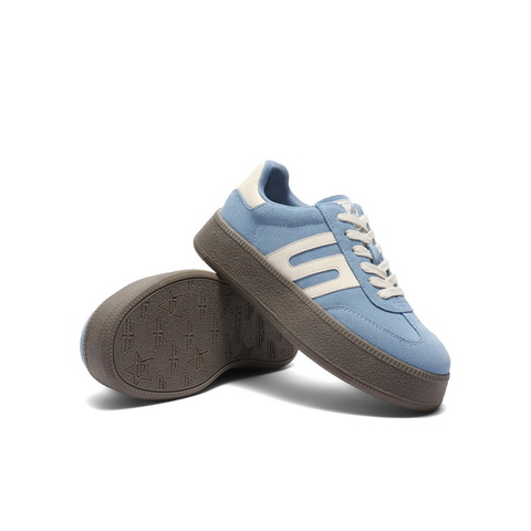 百丽时尚撞色跑道德训鞋女2025秋新商场同款百搭休闲鞋E2E1DCM5