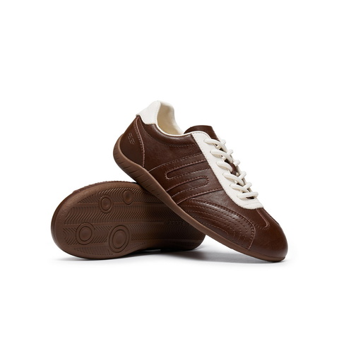 百丽复古时尚撞色赛车鞋女2025秋新舒适薄底休闲德训鞋B2818CM5