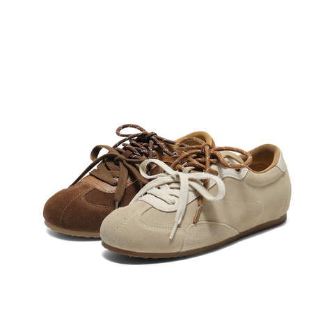 百丽时尚撞色阿甘鞋女2025秋新商场同款舒适薄底休闲鞋E4A1DCM5