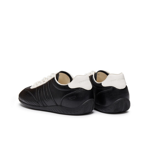 百丽复古时尚撞色赛车鞋女2025秋新舒适薄底休闲德训鞋B2818CM5