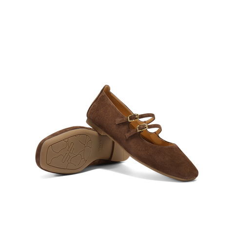 百丽复古气质玛丽珍鞋女2025秋新商场同款真皮浅口单鞋BFK02CQ5