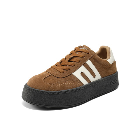 百丽时尚撞色跑道德训鞋女2025秋新商场同款百搭休闲鞋E2E1DCM5