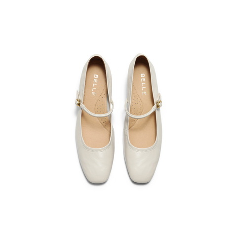 百丽气质时装玛丽珍鞋女2025秋新商场同款真皮高跟单鞋BFS03CQ5