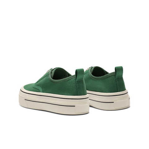 百丽简约百搭帆布鞋女2025秋新厚底便捷无系带休闲鞋B2699CM5