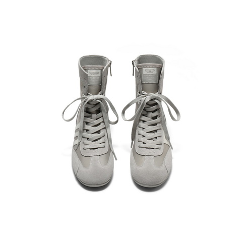 百丽潮酷高帮休闲鞋女2025秋新商场同款薄底运动休闲鞋E3M1DCD5