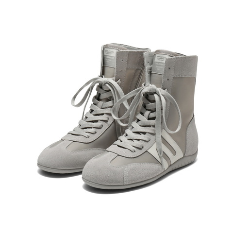 百丽潮酷高帮休闲鞋女2025秋新商场同款薄底运动休闲鞋E3M1DCD5