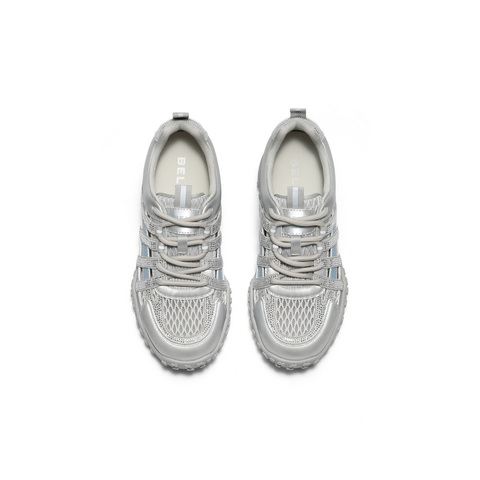 百丽闪耀水钻老爹鞋女2025秋新商场同款透气镂空休闲鞋E4B1DCM5