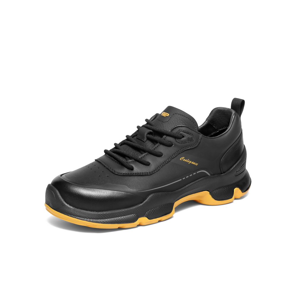 百丽厚底增高健步鞋男2025新款秋商场同款户外休闲运动鞋8VM01CM5