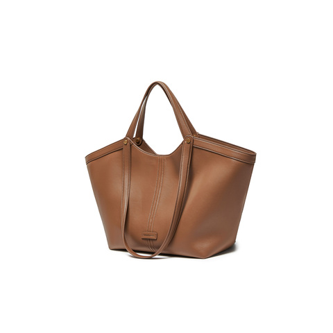 百丽包女25秋商场同款高级质感通勤大容量单肩手提托特包8573DCX5