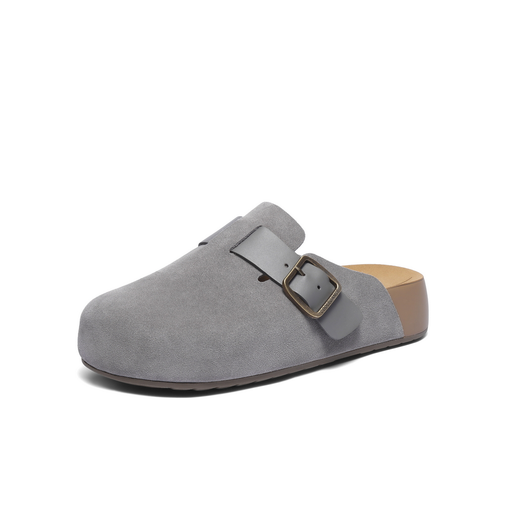 百丽厚底休闲勃肯鞋男2025新款秋季商场同款外穿包头拖鞋8VR01CT5