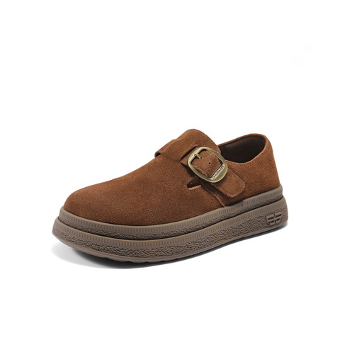 百丽复古简约勃肯鞋女2025秋新商场同款厚底增高休闲单鞋D4V1DCM5