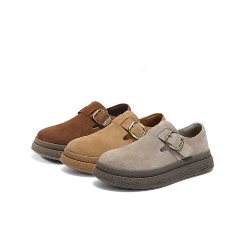 百丽复古简约勃肯鞋女2025秋新商场同款厚底增高休闲单鞋D4V1DCM5