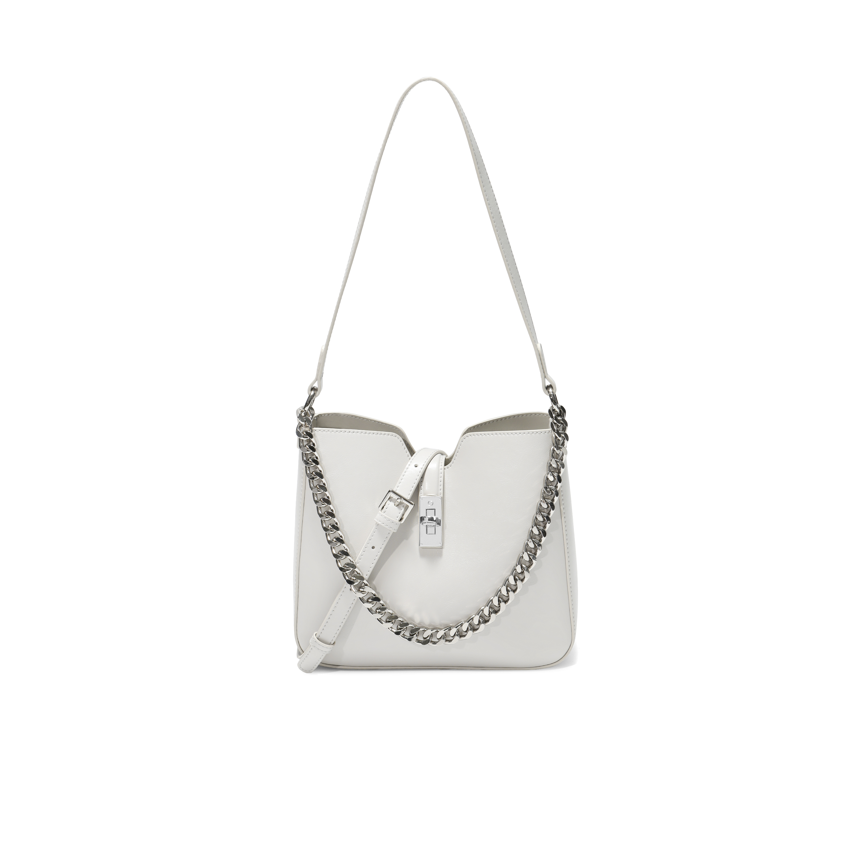 百丽包包女2025秋季新商场同款质感通勤单肩斜挎水桶包BL837CX5