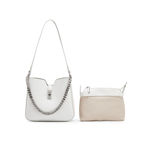 百丽包包女2025秋季新商场同款质感通勤单肩斜挎水桶包BL837CX5