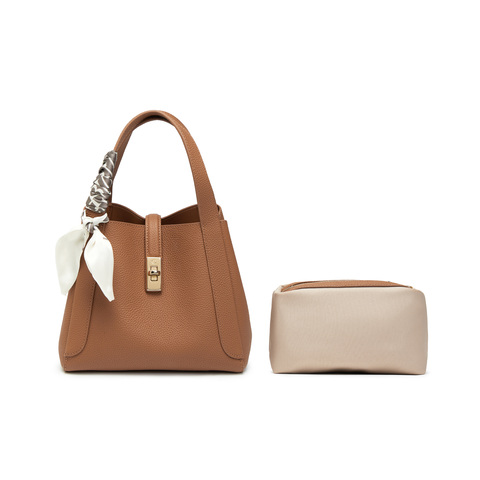 百丽包包女2025新商场同款真皮通勤菜篮子单肩斜挎手提包BL828BX5