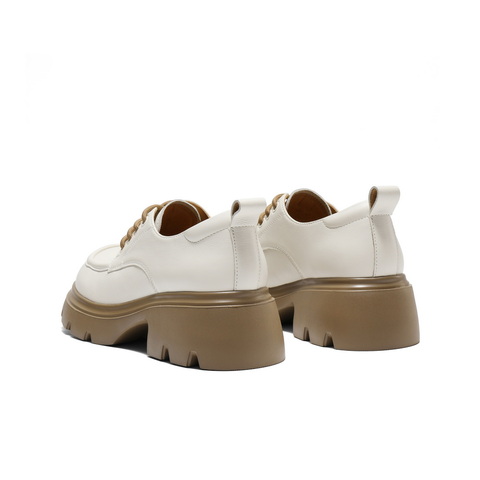 百丽英伦风牛津鞋女2025秋新商场同款真皮厚底增高单鞋E1X1DCM5