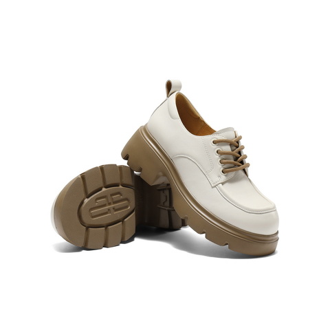 百丽英伦风牛津鞋女2025秋新商场同款真皮厚底增高单鞋E1X1DCM5