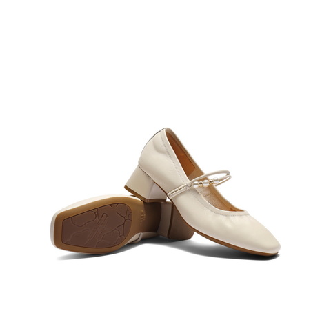 百丽复古时装玛丽珍鞋女2025秋新商场同款质感真皮单鞋E1T1DCQ5