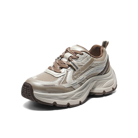 百丽拼接撞色老爹鞋女2025秋新商场同款增高厚底休闲鞋E4Q1DCM5