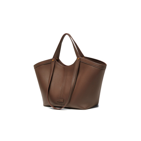 百丽包女25秋商场同款高级质感通勤大容量单肩手提托特包8573DCX5