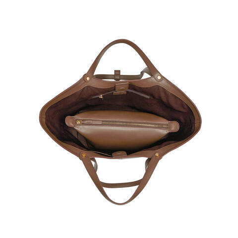 百丽包女25秋商场同款高级质感通勤大容量单肩手提托特包8573DCX5