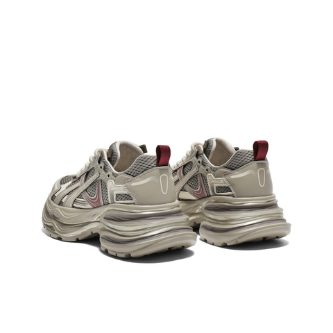 百丽潮酷拼接网老爹鞋女2025秋新商场同款厚底增高休闲鞋E4P1DCM5