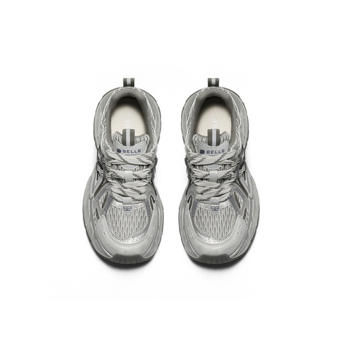 百丽透气大网孔老爹鞋女2025秋新厚底增高舒适休闲鞋B2808CM5