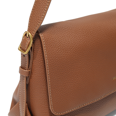 百丽包包女2025新商场同款牛皮质感通勤单肩斜挎小方包M8605DX5