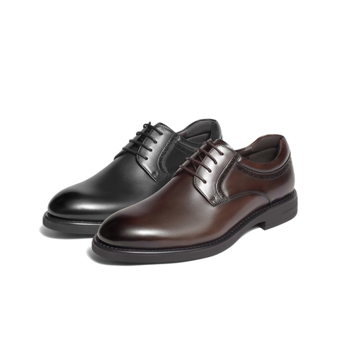 百丽绅士商务皮鞋男士2025新款冬季商场同款牛皮革正装鞋8VS01DM5