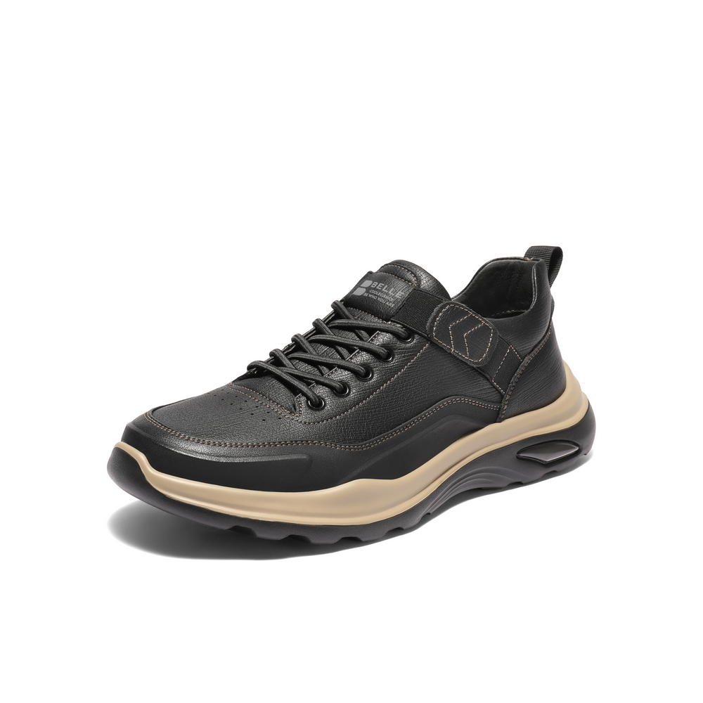 百丽套脚休闲鞋男鞋2025新款冬季商场同款厚底工装鞋8WR01DM5