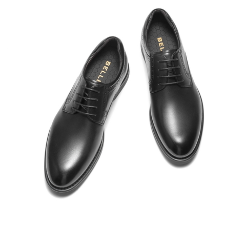 百丽绅士商务皮鞋男士2025新款冬季商场同款牛皮革正装鞋8VS01DM5