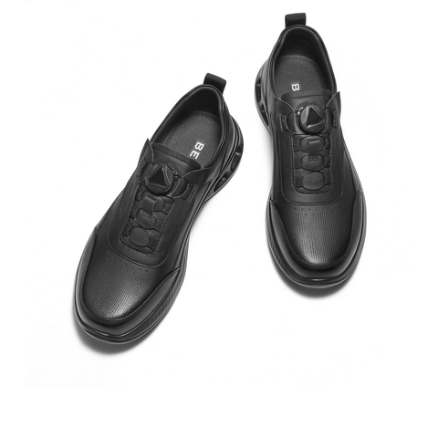 百丽厚底增高休闲健步鞋男2025新款秋季旋钮扣户外运动鞋L6009CM5