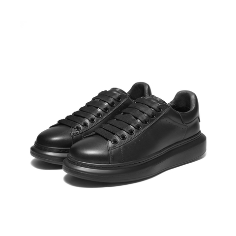 百丽百搭小白鞋男2025秋新商场同款牛皮厚底休闲板鞋加绒8LB01CM5