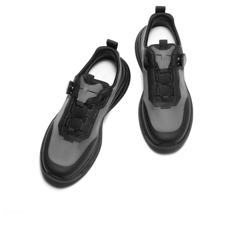 百丽厚底休闲健步鞋男2025新款秋季简约户外潮搭运动鞋A2048CM5