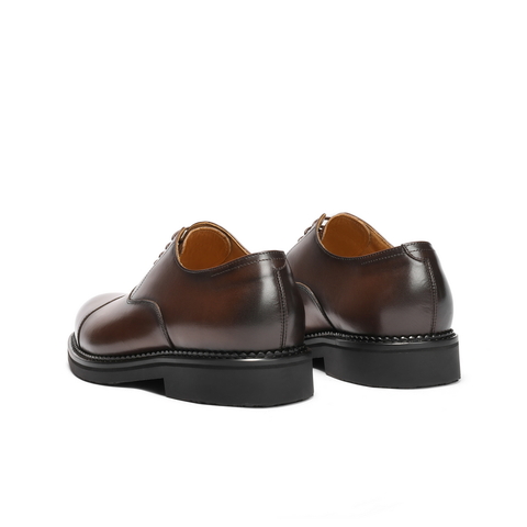 百丽三接头牛津鞋男2025新款秋牛皮革英伦风商务正装皮鞋A2126CM5