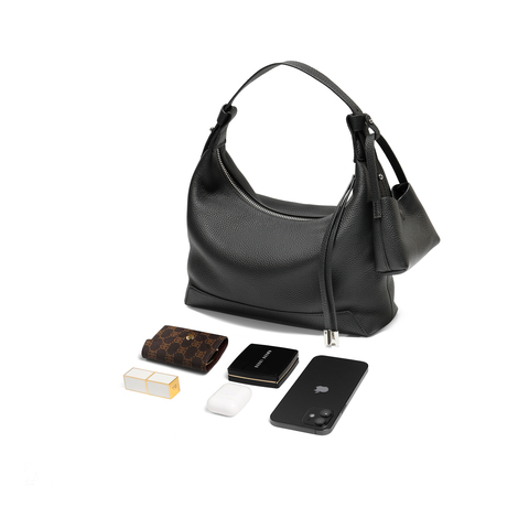 百丽包包女2025商场同款牛皮质感通勤单肩斜挎手提腋下包9275BDX5