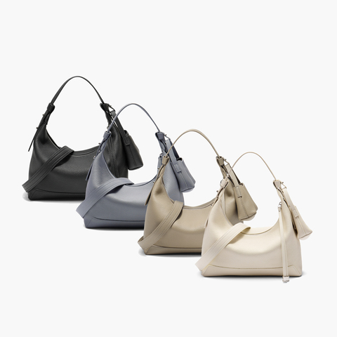 百丽包包女2025商场同款牛皮质感通勤单肩斜挎手提腋下包9275BDX5