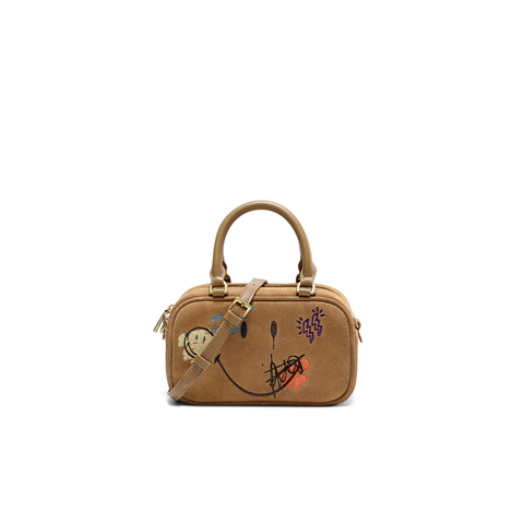 百丽包女商场同款25Smiley联名IP流浪吐司波士顿包X7428CX5