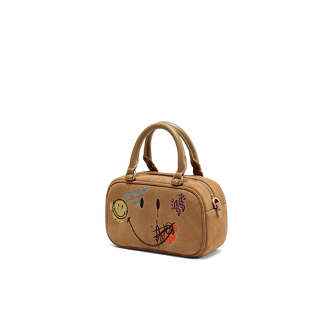 百丽包女商场同款25Smiley联名IP流浪吐司波士顿包X7428CX5