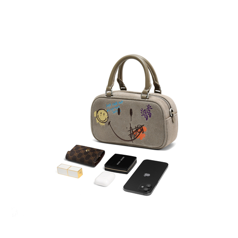 百丽包女商场同款25Smiley联名IP流浪吐司波士顿包X7428CX5