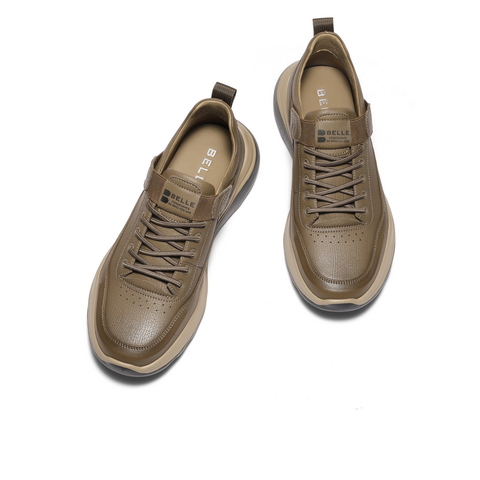 百丽套脚休闲鞋男鞋2025新款冬季商场同款厚底工装鞋8WR01DM5